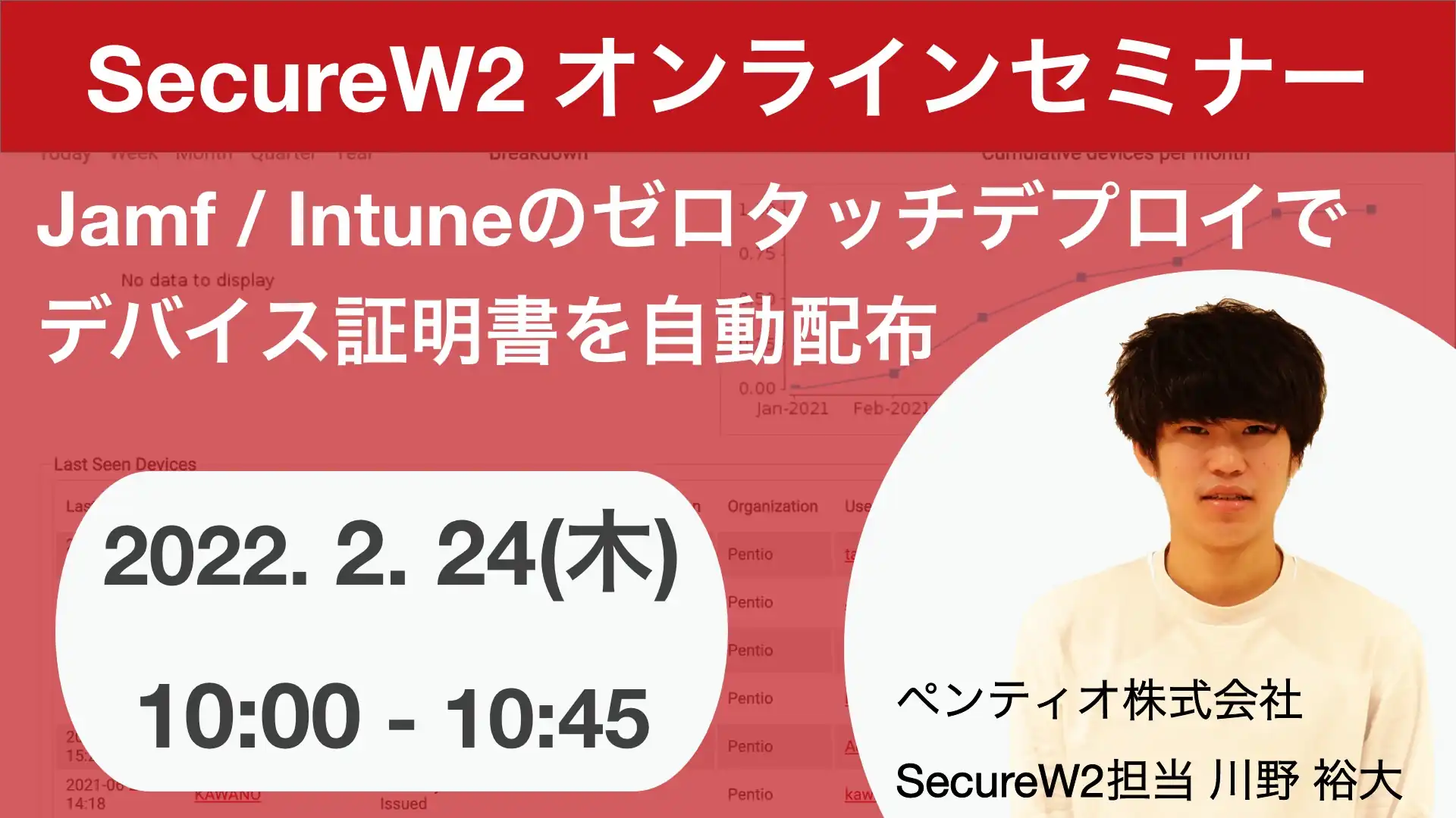 2022年2月24日開催SecureW2 オンラインセミナーバナー画像