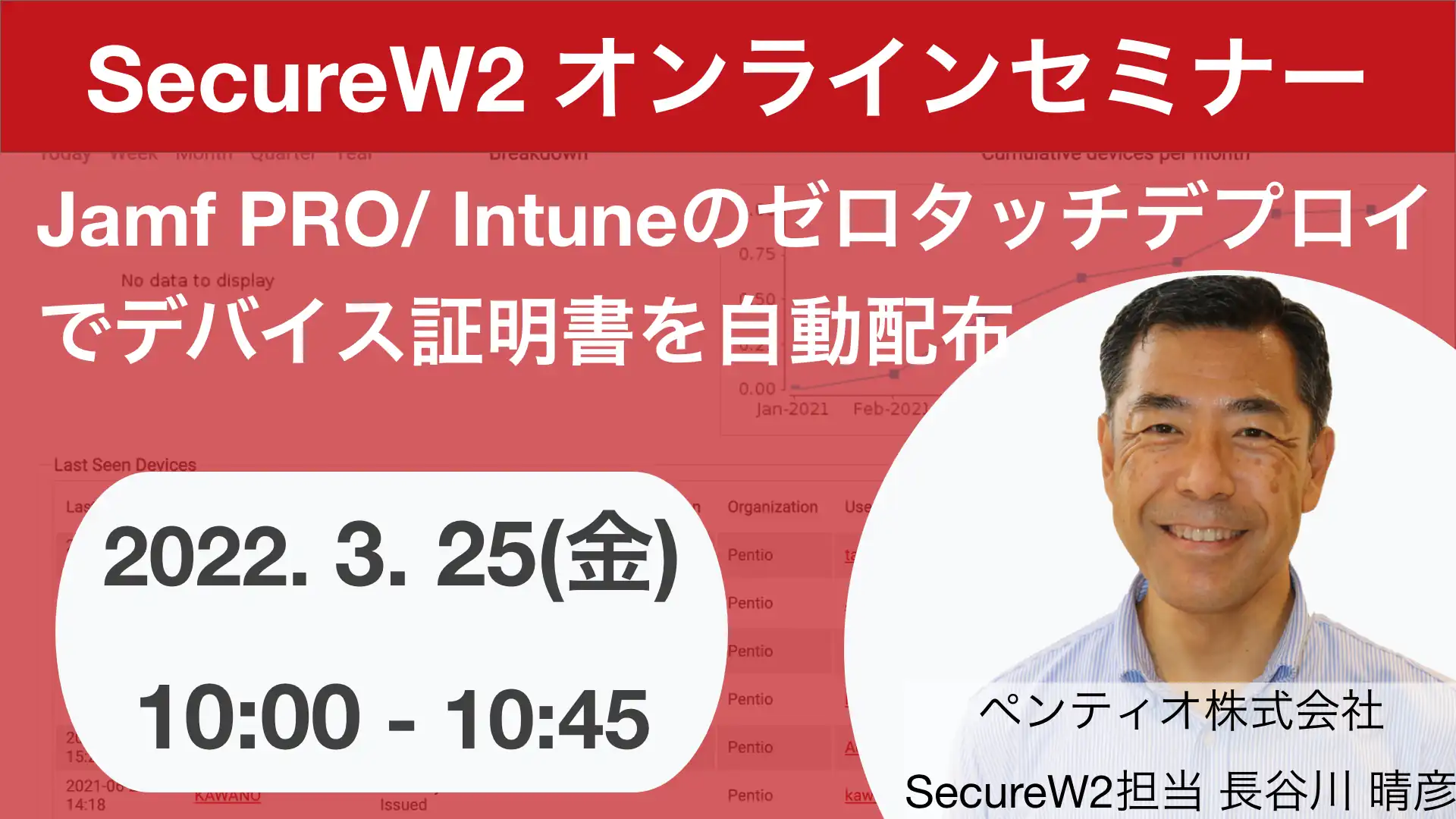 2022年3月25日開催SecureW2 オンラインセミナーバナー画像