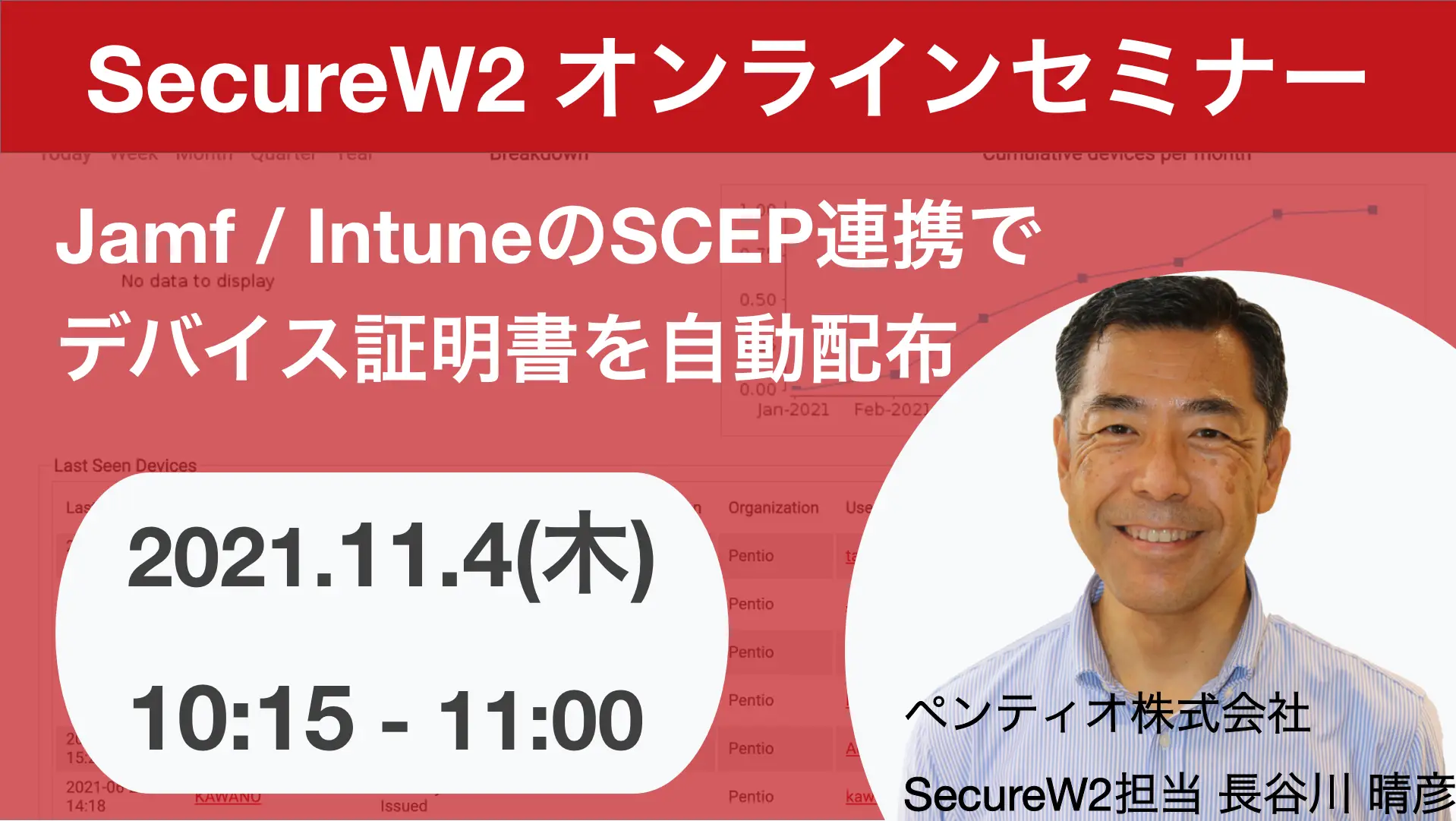 2021年11月4日開催SecureW2 オンラインセミナーバナー画像