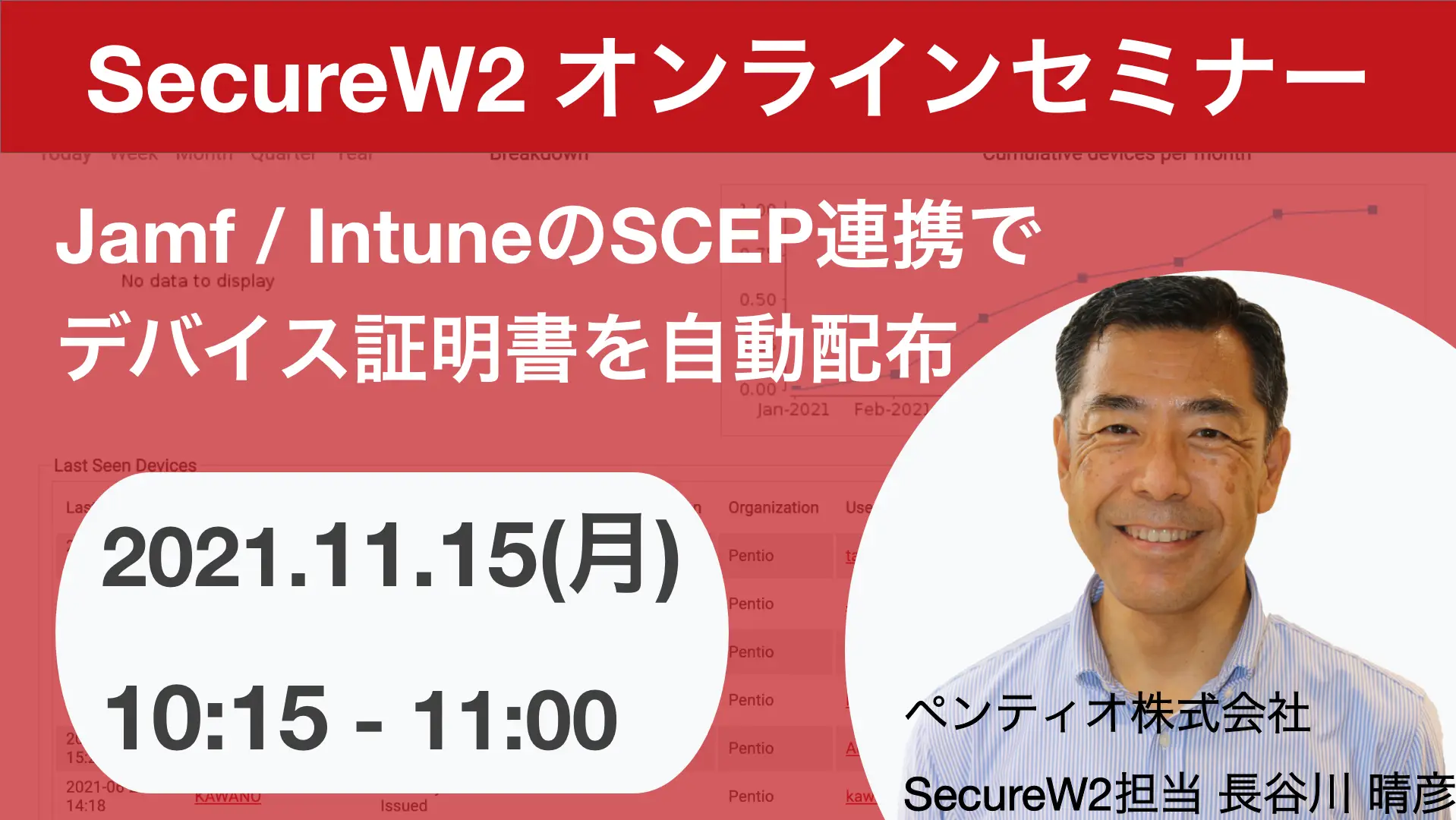 2021年11月15日開催SecureW2 オンラインセミナーバナー画像