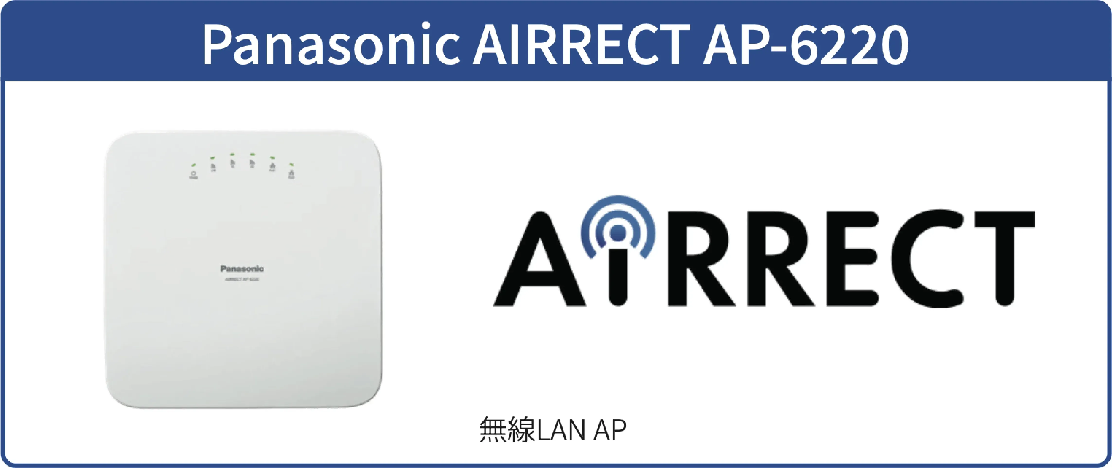Panasonic AIRRECTの無線AP製品画像