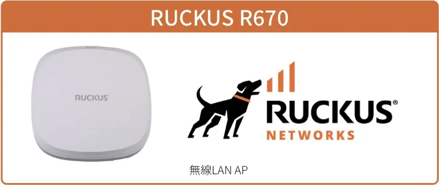 RUCKUSの無線AP製品画像